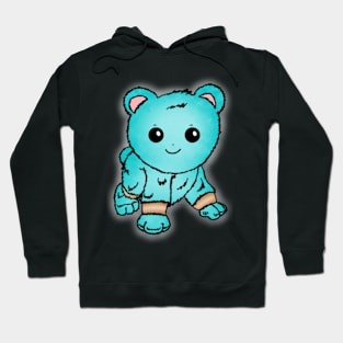 Cute Turquoise Baby Bear Hoodie